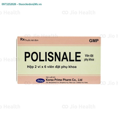 Thuốc đặt âm đạo Polisnale – Điều trị nhiễm nấm âm đạo – Hộp 2 vỉ x 6 viên