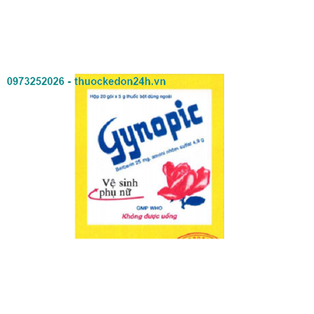 Thuốc Gynopic – gói bột pha rửa phụ khoa
