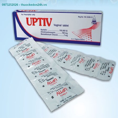 Uptiv Vaginal table hộp 10 viên – Viên đặt phụ khoa trị viêm nấm âm đạo