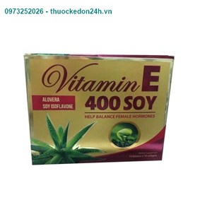 Vitamin E 400 Hộp 100 Viên – Bổ Sung Vitamin E, Dưỡng Ẩm Da