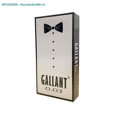 Bao cao su Gallant 0.03mm – hộp 12 cái