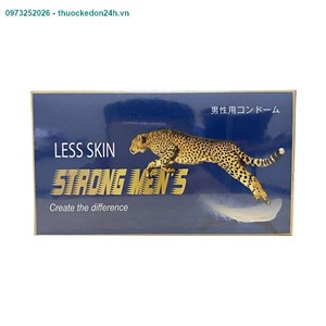 BCS Less Skin Strong men’s - Bao Cao Su Siêu Mỏng, Kéo Dài Thời Gian