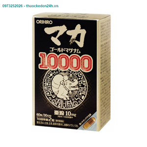 Orihiro maca gold magnum 10000 lọ 60 viên