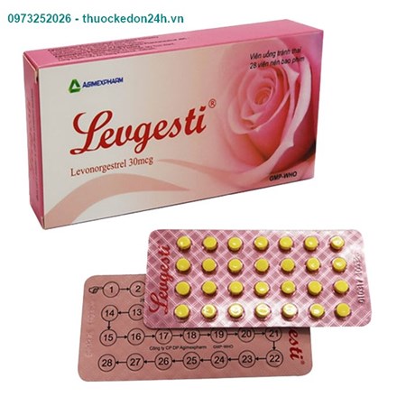 Levgesti – Thuốc tránh thai khẩn cấp – Hộp 28 viên