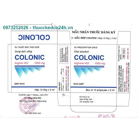 Colonic hộp 20 ống