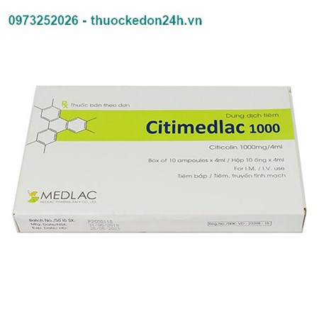 Thuốc CITIMEDLAC 1000- Tăng cường trí nhớ,  bảo vệ thần kinh
