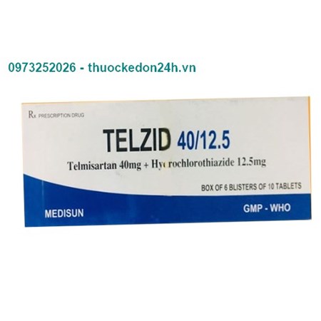 Thuốc Telzid 40/12,5mg- Điều trị tăng huyết áp