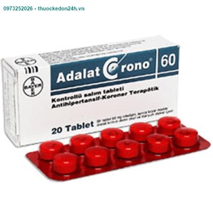 Thuốc  Adalat Crono 60mg- Điều trị tim mạch