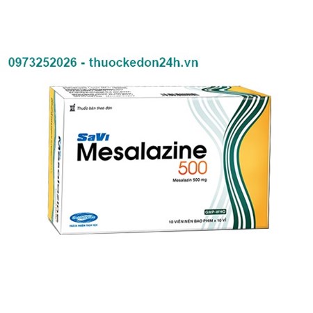 Thuốc SaVi Mesalazine 500- Điều trị viêm loét dạ dày