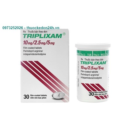Thuốc Triplixam 10/2.5/10- Điều trị tăng huyết áp
