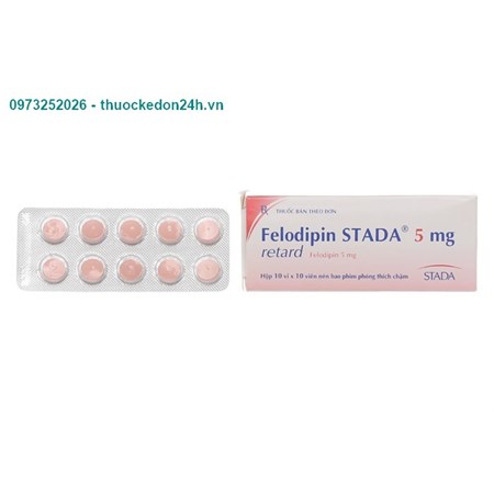 Thuốc Felodipin Stada 5mg- Điều trị tăng huyết áp