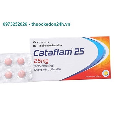Thuốc Cataflam 25- Điều trị xương khớp