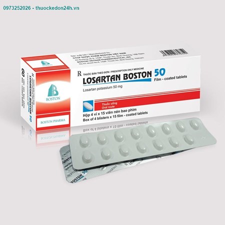 Thuốc Losartan Boston 50- Điều trị tăng huyết áp