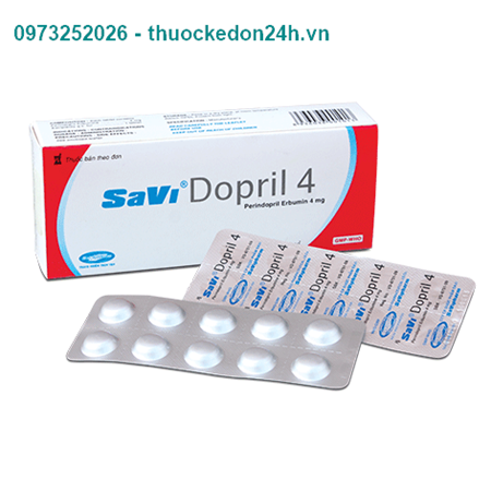 Thuốc Savi Dopril 4mg - Điều trị huyết áp