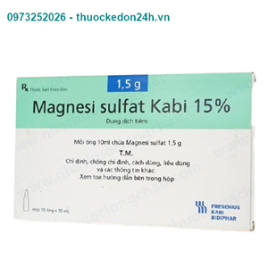 Thuốc Magnesi Sulfat Kabi 15% - Điều trị loạn nhịp tim