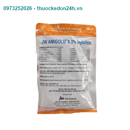 Dung Dịch Tiêm Truyền Amigold 8.5% - Cung cấp protein