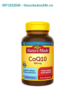  Nature Made CoQ10 200mg 140 Softgels- Hỗ trợ tim mạch