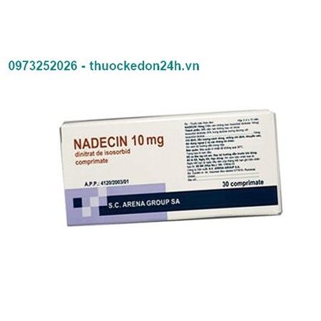 Thuốc Nadecin 10mg -Điều trị đau thắt ngực