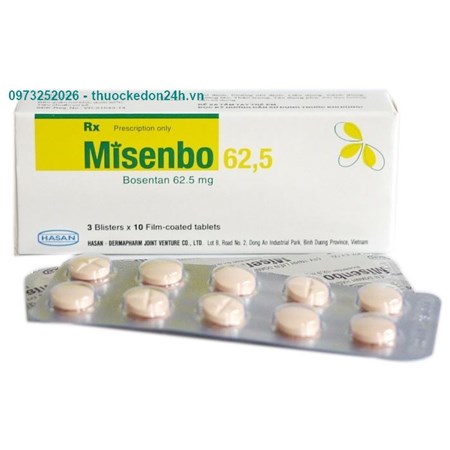 Thuốc Misenbo 62,5- Điều trị tăng động mạch phổi