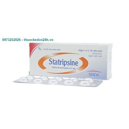 Thuốc Statripsine- Kháng viêm, chống phù nề