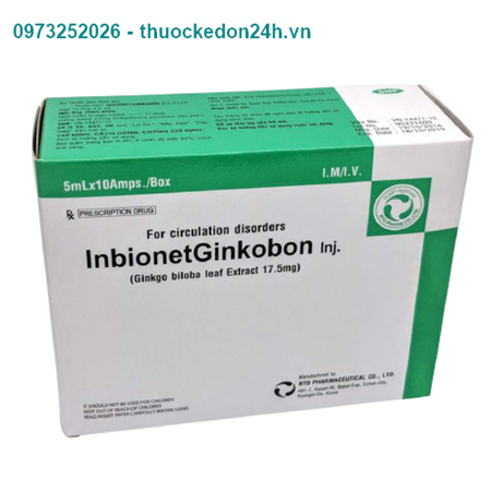 Thuốc Tiêm InbionetGinkobon 17,5mg/5ml 