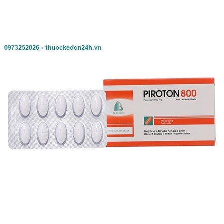 Piroton 800 Mg - Thuốc Có Tác Dụng Lên Hệ Thần Kinh