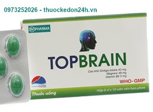 Thuốc Topbrain - Cải Thiện Các Bệnh Lý Thiểu Năng Tuần Hoàn Não
