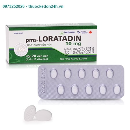 Loratadin 10mg - Thuốc Tác Dụng Chống Dị Ứng