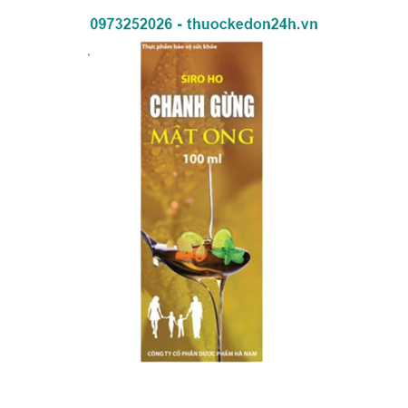 Siro Ho Chanh Gừng Mật Ong