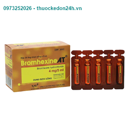 Thuốc Bromhexine A.T (Ống Nhựa)