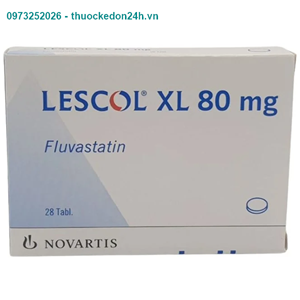 Thuốc Lescol XL 80mg - Thuốc Có Tác Dụng Làm Hạ Mỡ Máu
