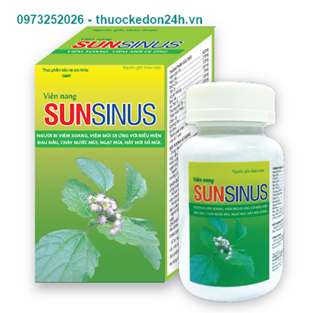 Thuốc Sunsinus - Điều trị viêm mũi dị ứng 