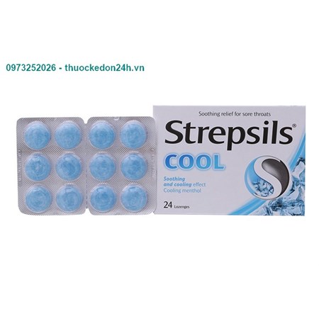 Strepsils Cool (24 Viên)