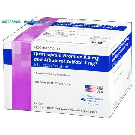 Thuốc Ipratropium Bromide 0,5mg And Albuterol Sulfate 3mg