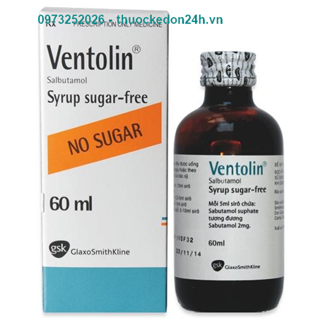 Ventolin Syrup Không Đường