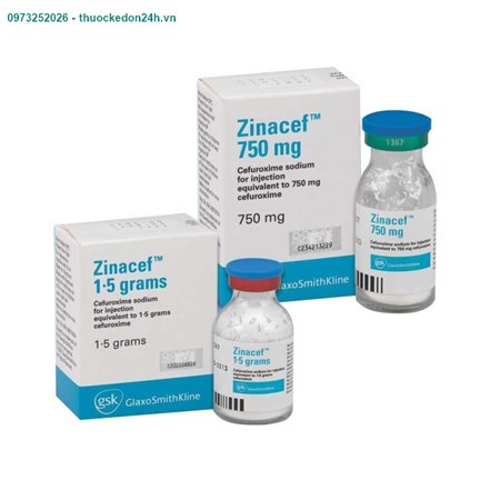Thuốc Zinacef 750mg - Kháng sinh điều trị nhiễm khuẩn 