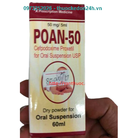 Thuốc Poan-50 - Kháng sinh điều trị nhiễm khuẩn