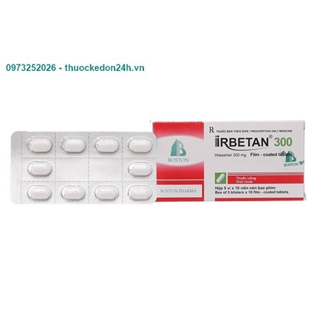 Thuốc Irbetan 300 - Điều trị tăng huyết áp nguyên phát 