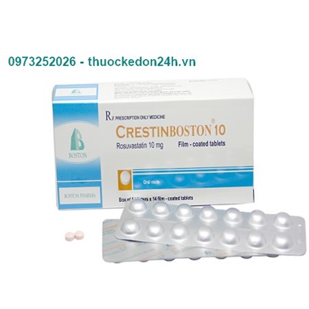  Thuốc Crestinboston 10 - Điều trị rối loạn lipid