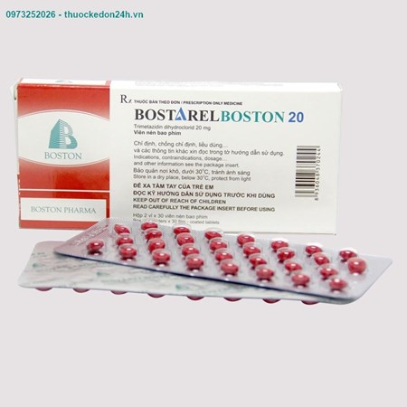 Thuốc Bostarelboston 20 - Phòng cơn đau thắt ngực
