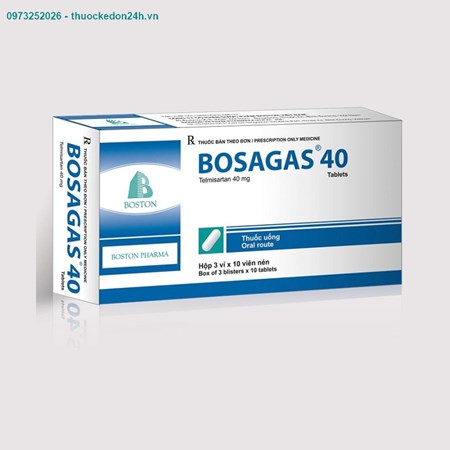 Thuốc Bosagas 40 - Điều trị tăng huyết áp