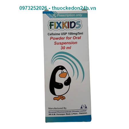 Thuốc FixKids 100mg/5ml 30ml - Kháng sinh hiệu quả