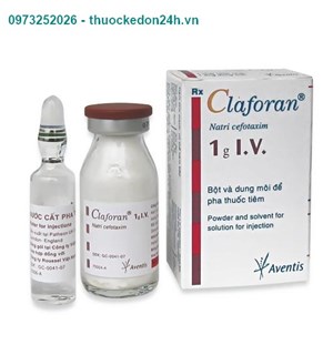 Thuốc Tiêm Claforan 1g - Kháng sinh điều trị nhiễm khuẩn