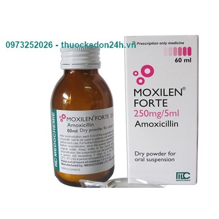 Moxilen Forte 250mg/5ml - Kháng sinh điều trị nhiễm khuẩn 