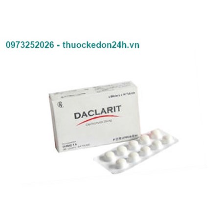 Daclarit 250mg - Kháng sinh chống nhiễm khuẩn 