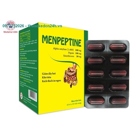 Men tiêu hóa Menpeptine - Hỗ trợ tiêu hóa