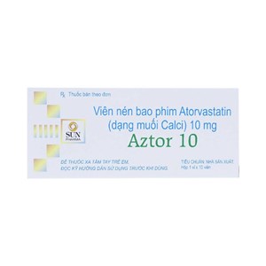 Thuốc Aztor 10 mg -  Hạ Mỡ Máu Hiệu Quả