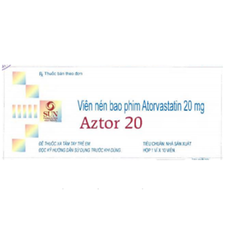 Thuốc Aztor 20 Mg - Thuốc Có Tác Dụng Hạ Mỡ Máu Hiệu Quả
